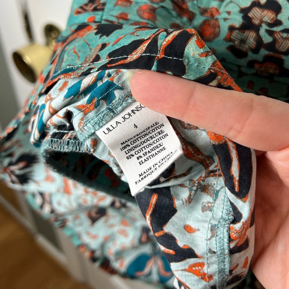 Ulla Johnson Green and Brown Floral Top - Picture 11 of 11